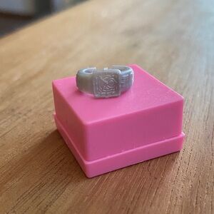 This silver accessory to be a Monster High doll watch 0.5” in great condition